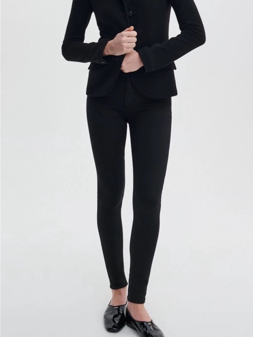Rag & Bone - Nina High-Rise Skinny Jean - Black; size 28